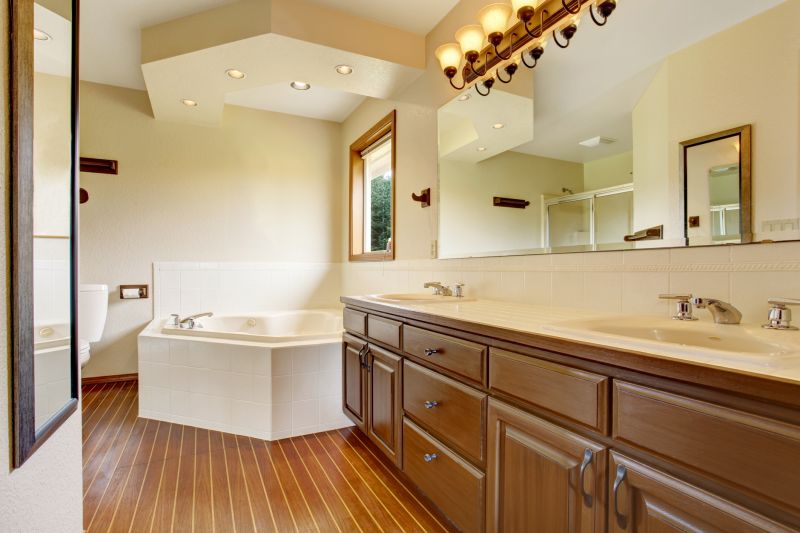 Bathroom with Layered Lighting
